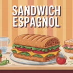 Assortiment de sandwich espagnol vectoriel moderne