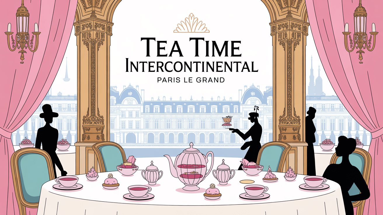 Tea time InterContinental Paris verrière élégante