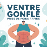 ventre gonfle prise de poids rapide personnage et symboles digestion