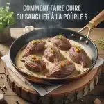 comment faire cuire du sanglier à la poêle, noisettes de sanglier et sauce poêle