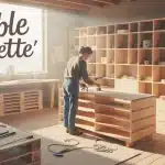 Fabriquer meuble palette atelier lumineux DIY