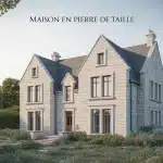 maison pierre de taille vue jardin
