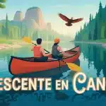ou faire du canoe rivière France illustration