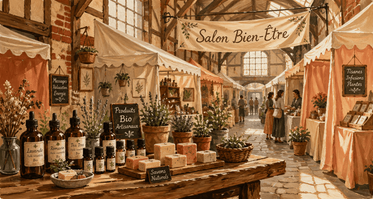 salon bien etre ce week end table produits bio
