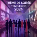 thème de soirée tendance 2024 salle festive