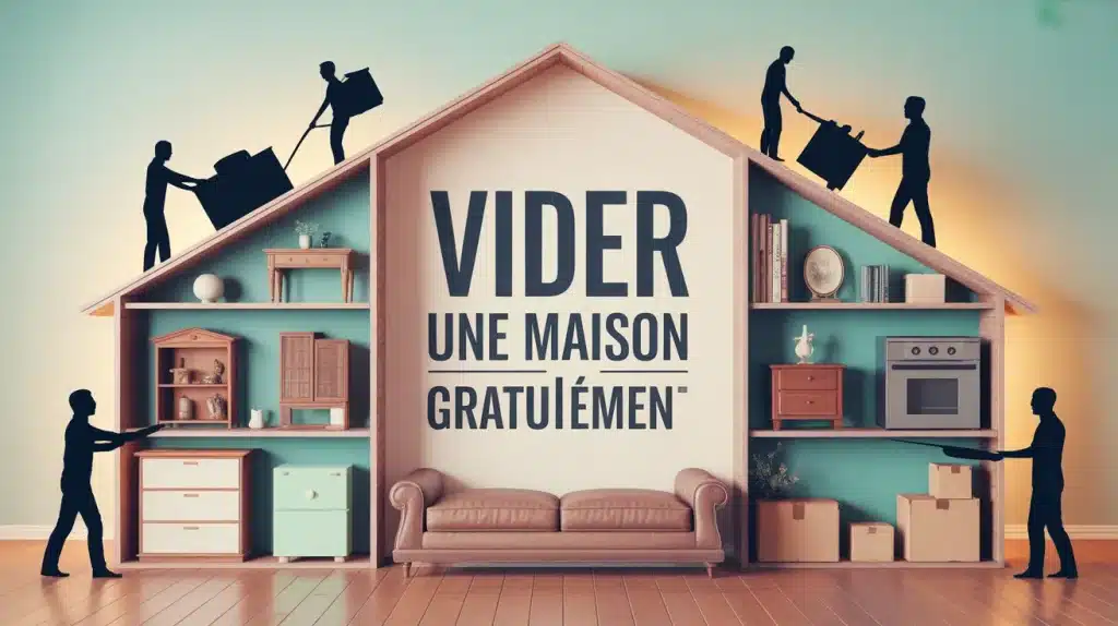 vider une maison gratuitement, illustration coupe maison