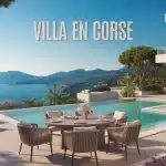 Villas à louer en Corse, piscine à débordement et vue mer