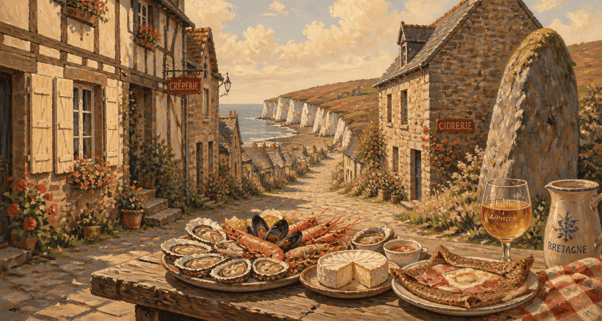 bretagne ou normandie table spécialités et paysages