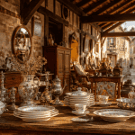 brocanteurs dordogne table antiquités