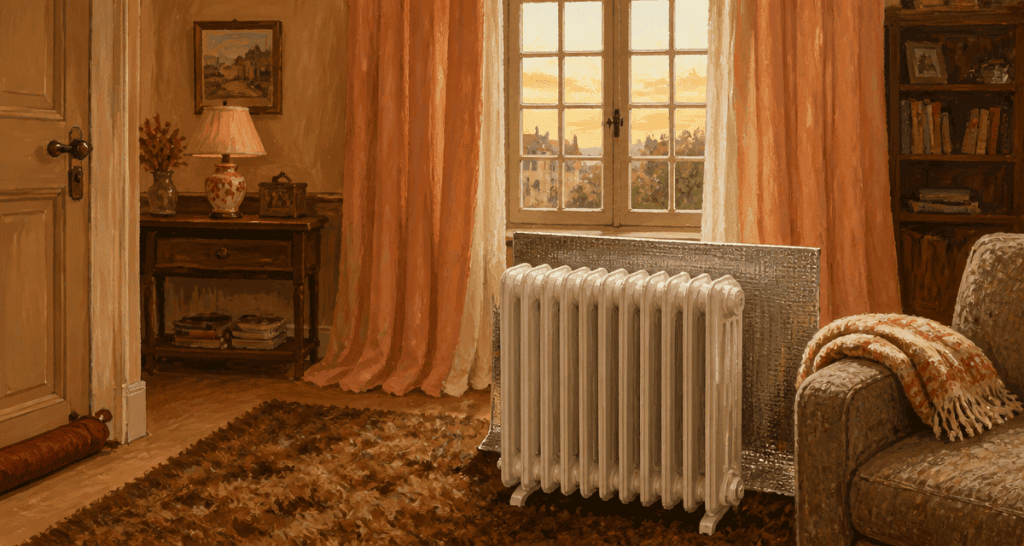 comment chauffer un appartement mal isolé salon avec radiateur et isolation