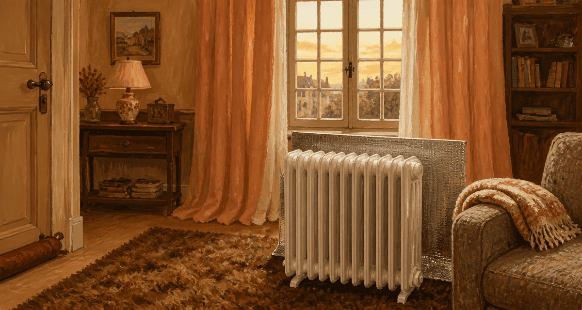 comment chauffer un appartement mal isolé salon avec radiateur et isolation