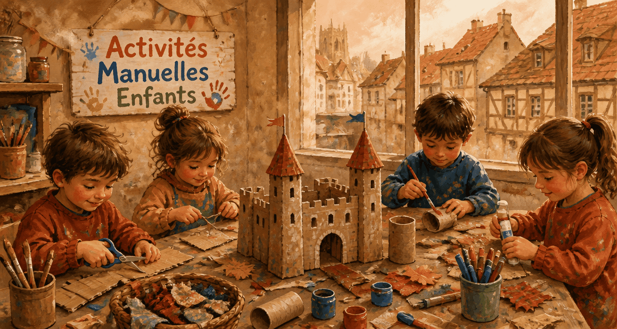 idee d'activités manuelle enfants création récup