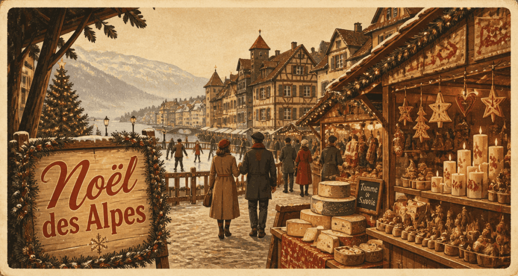 marche de noel annecy chalets patinoire