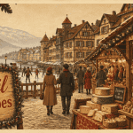 marche de noel annecy chalets patinoire