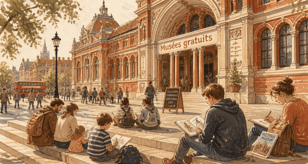 musée à londres place animée