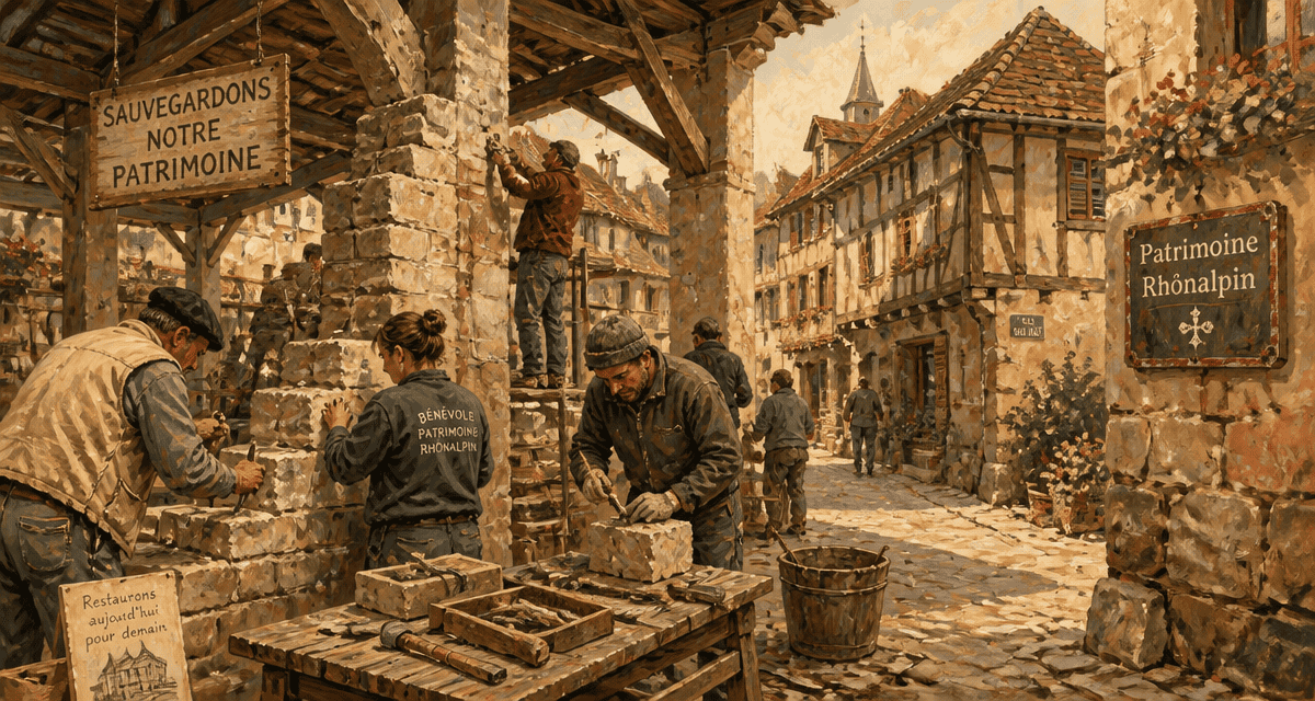 patrimoine rhonalpin marché couvert restauration