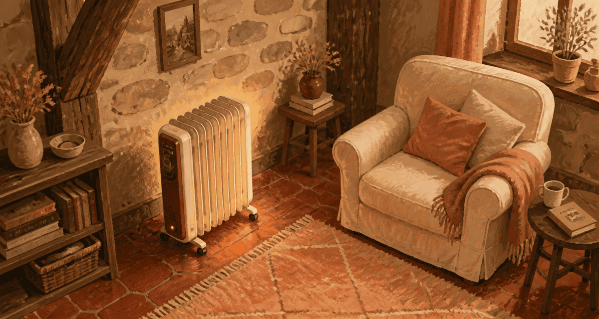 radiateur bain d huile avis dans salon chaleureux