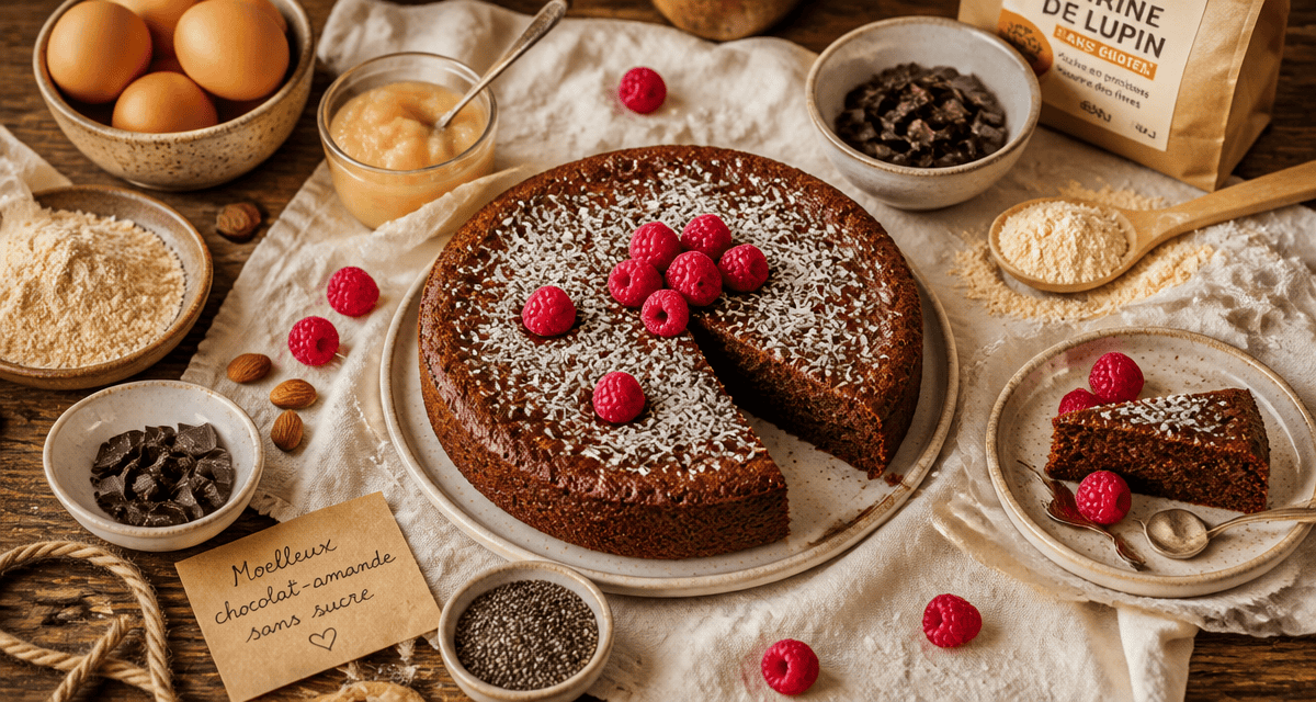 recette gâteau sans sucre pour diabétique chocolat amande