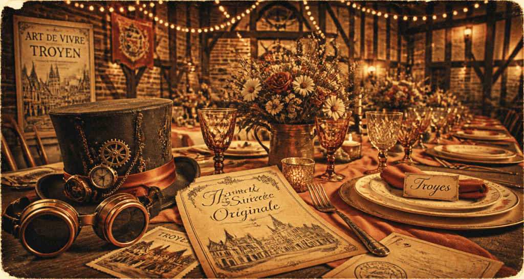 thème soirée original table steampunk rétro