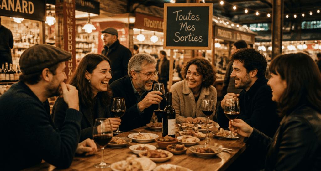 Toutes mes sorties Bordeaux groupe amis marché couvert