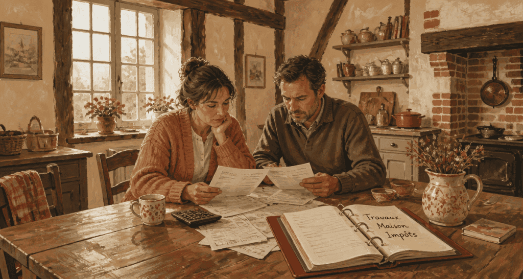 travaux maison impots couple factures