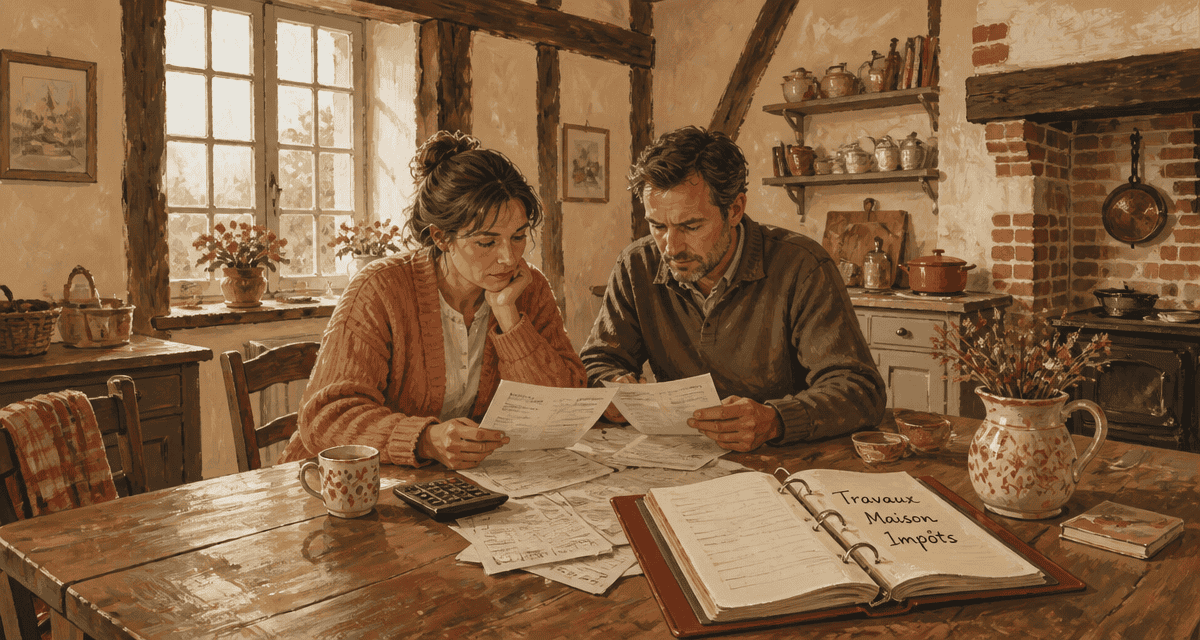 travaux maison impots couple factures
