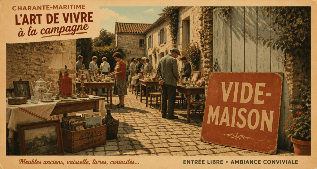 vide maison 17 charente-maritime tables objets