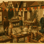 vide maison 25 dans le Doubs affiche vintage