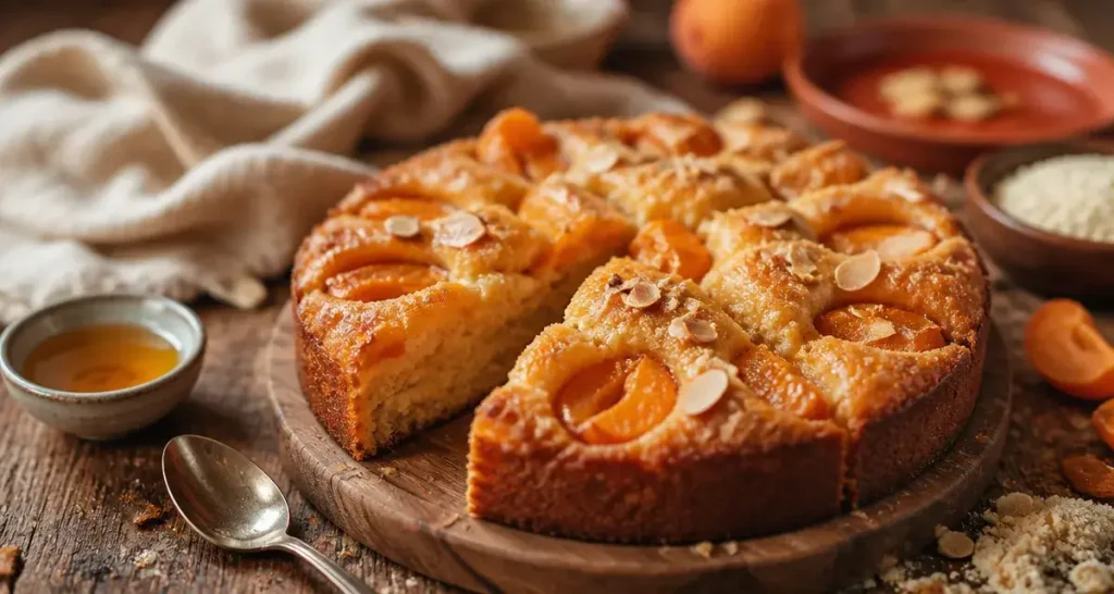 Dessert abricot : gâteau moelleux aux abricots, miel et amandes