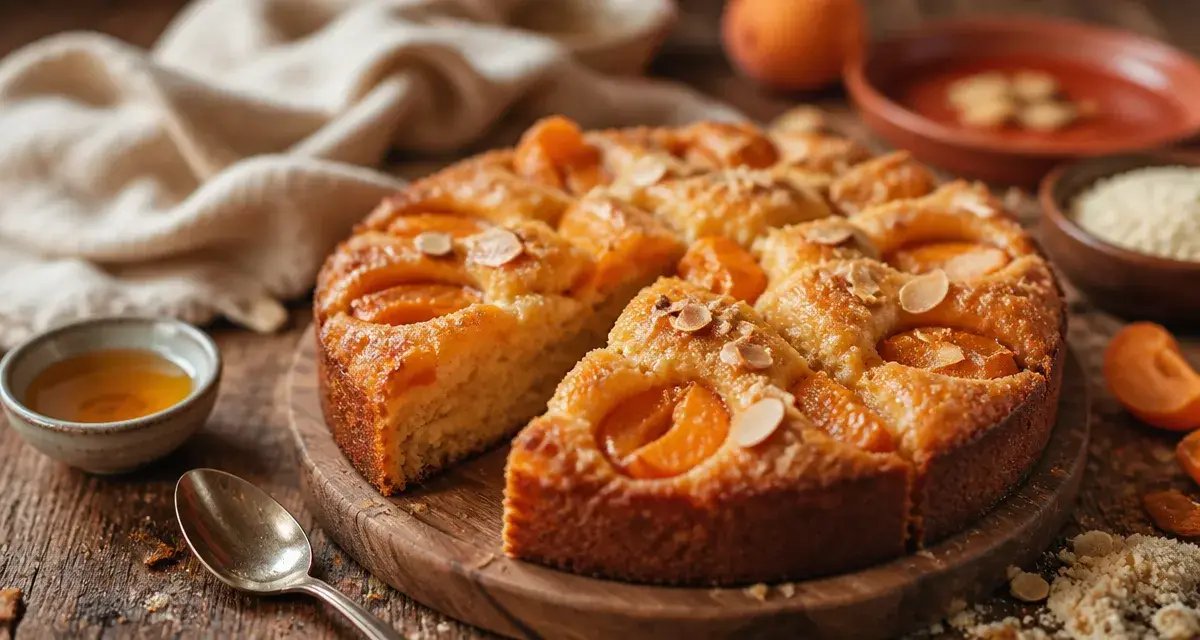 Dessert abricot : gâteau moelleux aux abricots, miel et amandes