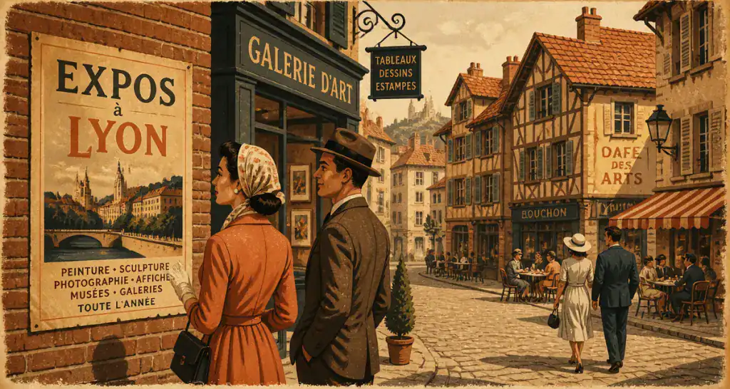 expos lyon affiche vintage rue galerie
