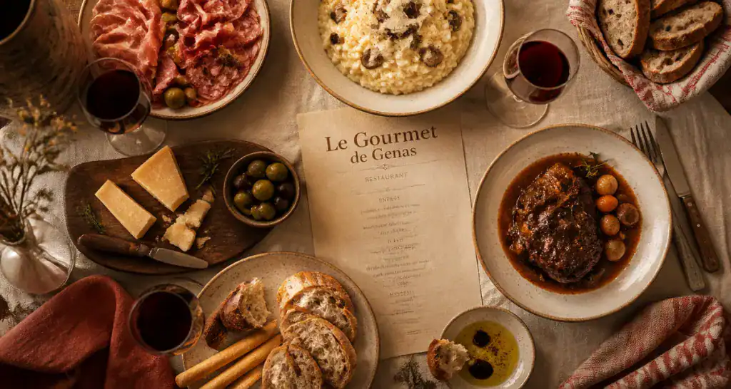 table gourmet de genas - restaurant plats franco-italiens