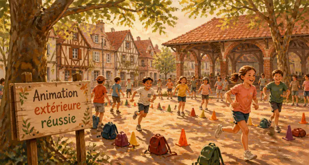 jeux extérieur animation enfants parc