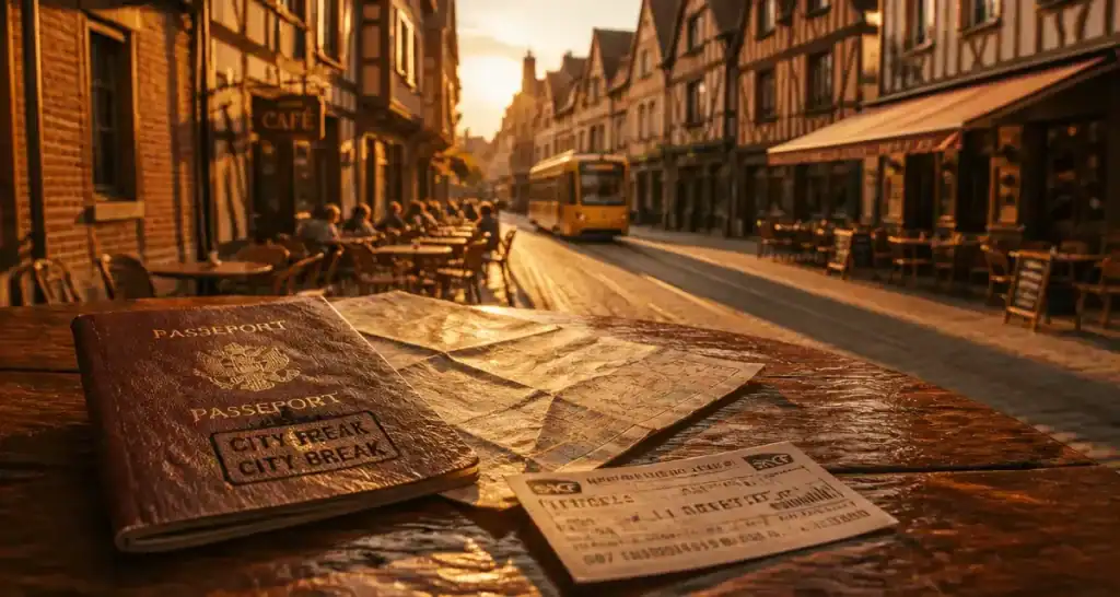 Weekend en Europe : passeport et carte pour un city break