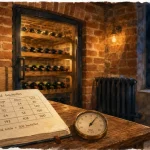 Cave à vin comment choisir : rangées de bouteilles dans une cave à vin