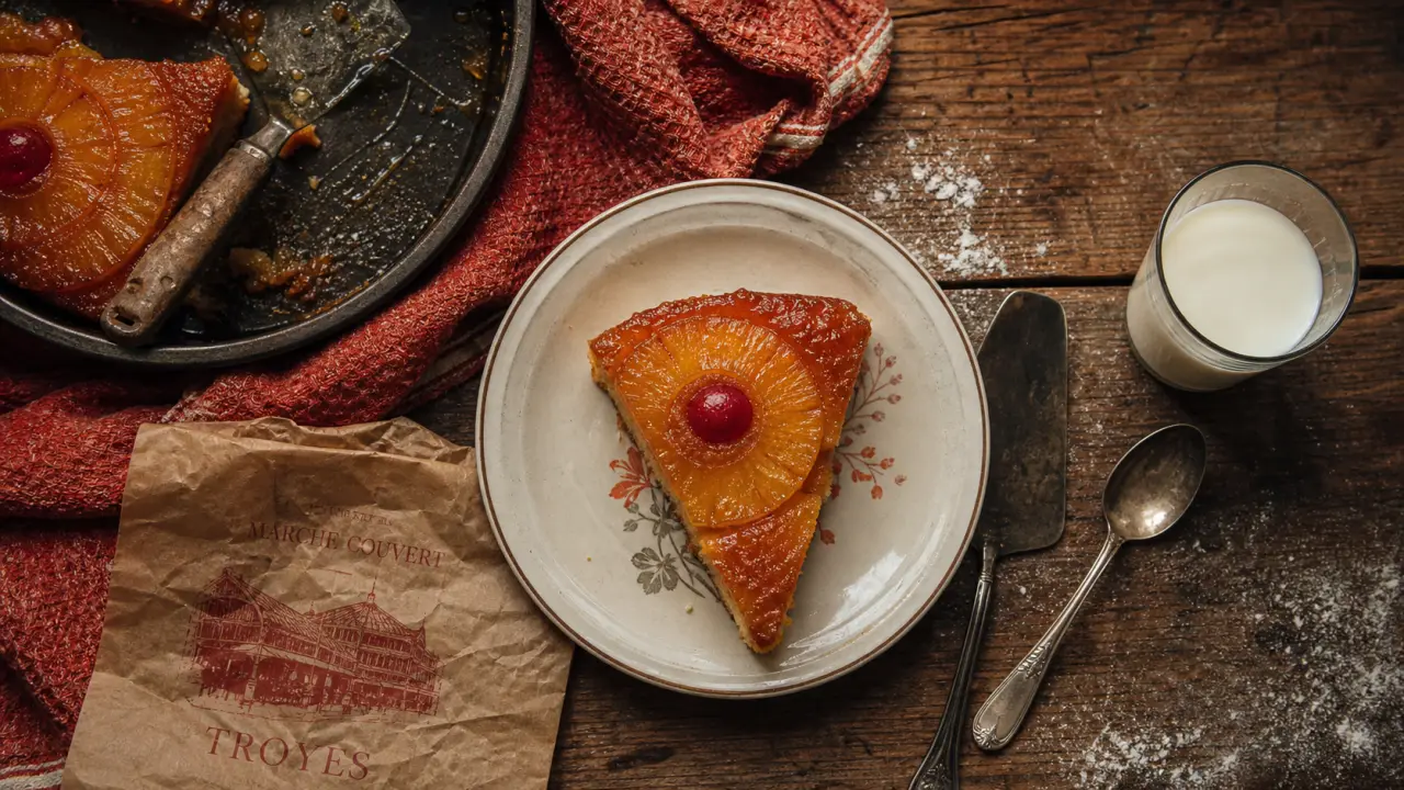 Dessert en u : upside-down cake à l’ananas, caramel