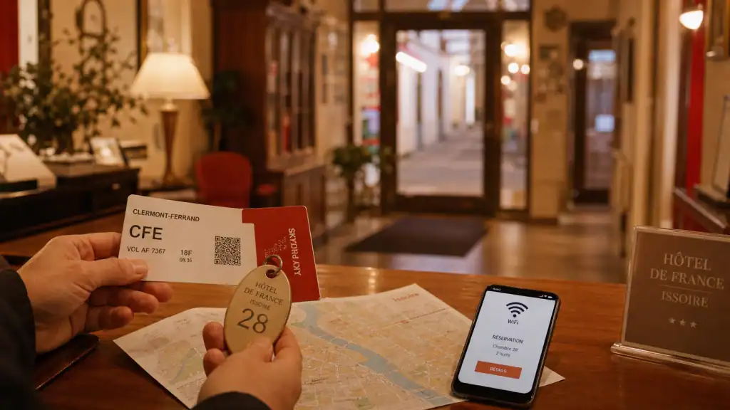 Hôtel à Issoire : réception d’hôtel et réservation en centre-ville