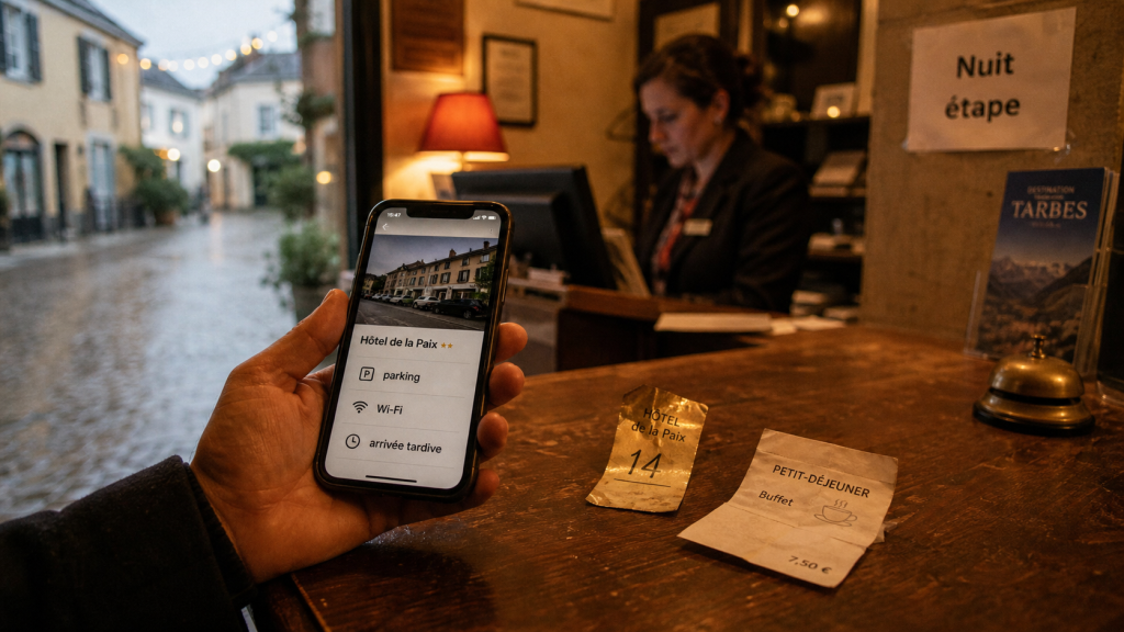 Hotel a Tarbes : parking sécurisé, Wi‑Fi, arrivée tardive