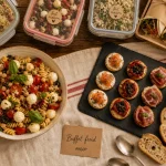Repas froid entre amis : salades composées, wraps et buffet froid