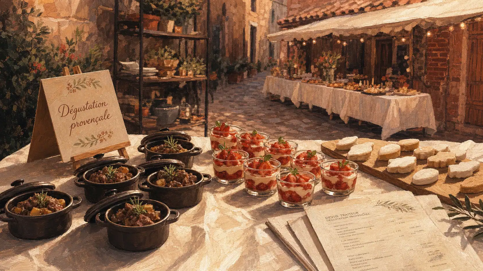Traiteur aix en provence : dégustation provençale sur table