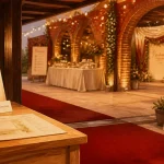 Decoration evenementiel : accueil, buffet et photocall pour un événement