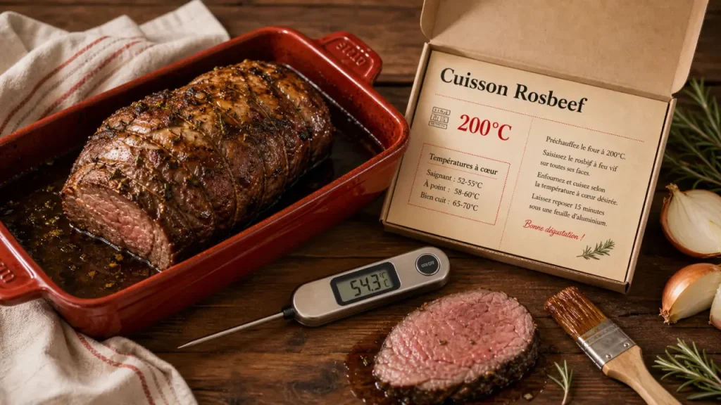 Rosbeef au four chaleur tournante : le bon temps selon le poids, de 750 g à 2 kg