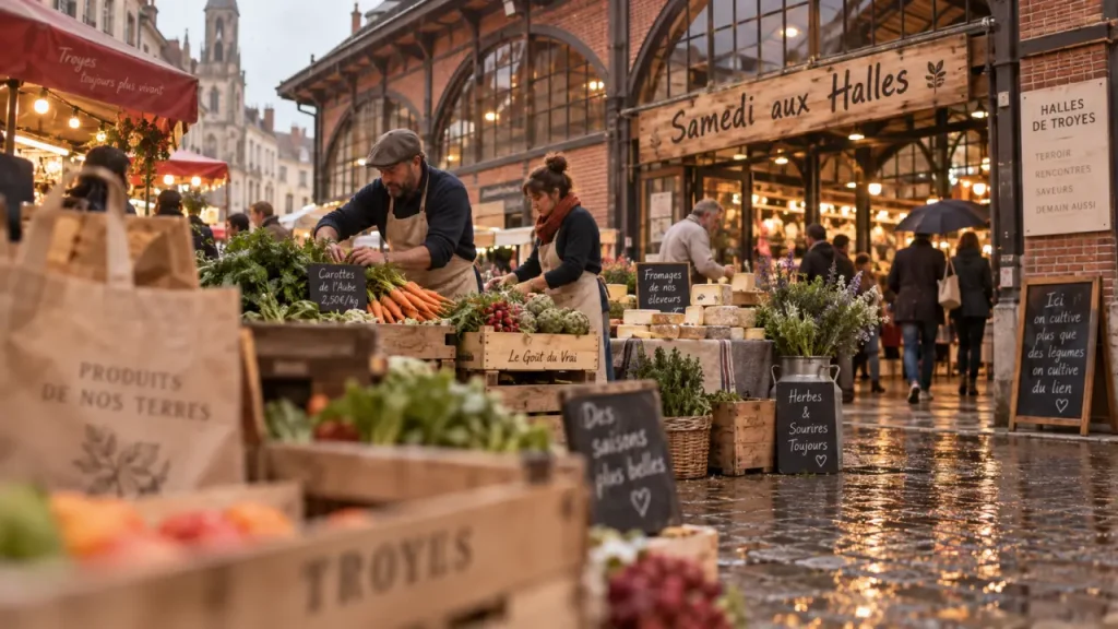 Marché de Troyes le samedi : les Halles jusqu’à 19 h, l’extérieur jusqu’à 14 h