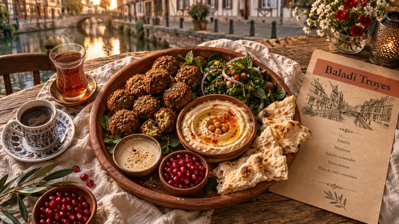 Restaurant baladi troyes : falafels, houmous et thé au bord du canal